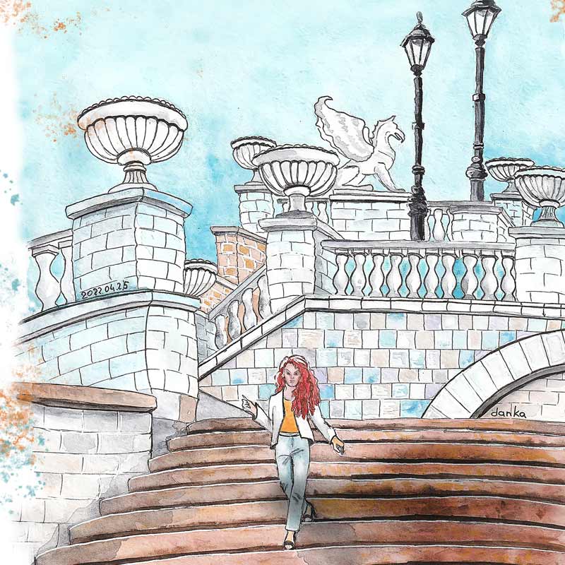 Рисунок Митридатской лестницы